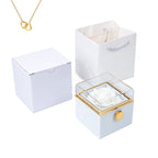 Caja de anillo con forma de flor de jabón 