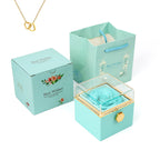 Caja de anillo con forma de flor de jabón 