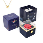 Caja de anillo con forma de flor de jabón 