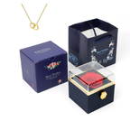 Caja de anillo con forma de flor de jabón 