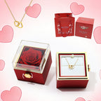 Caja de anillo con forma de flor de jabón 